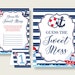 Nautical Guessing Game Baby Shower Boy, Blue Red Guess the Sweet Mess ...
