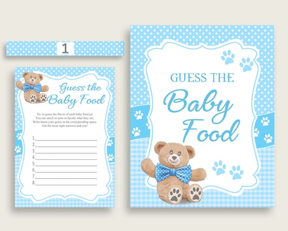 Blue Brown Teddy Undergo Bet The Youngster Food items Match Printable picture relating to Guess Who Game Printable titled Blue Brown Teddy Undertake Wager The Boy or girl Foods Sport Printable
