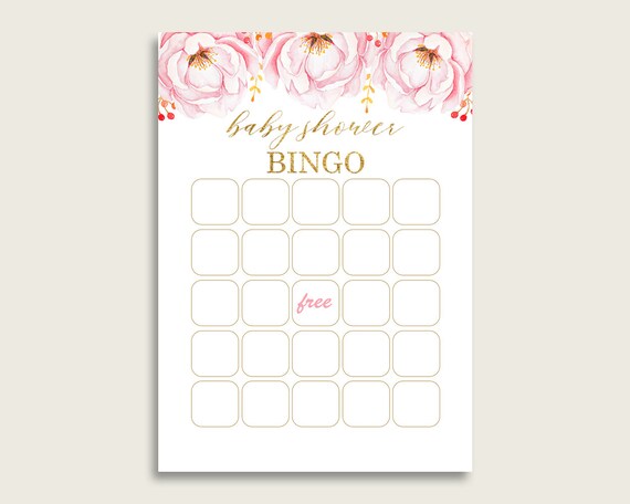 Baby Bingo BLANK Cards Black and White Striped Floral Baby Shower Game Baby Bingo BLANK Cards Black and White Striped Floral Baby Shower Game