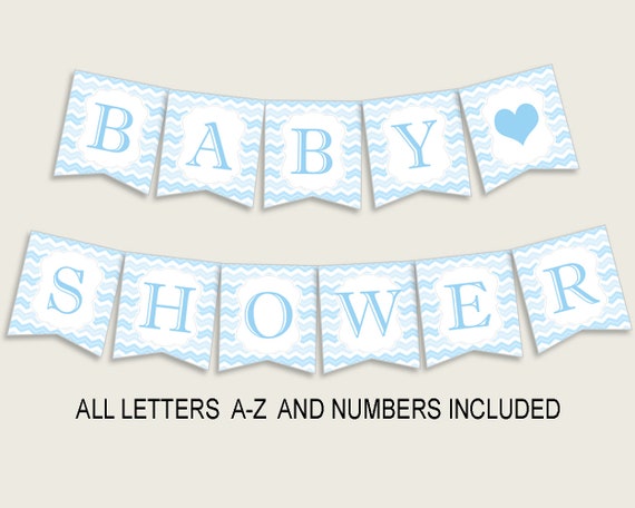 chevron baby shower banner all letters birthday party printable chevron letters