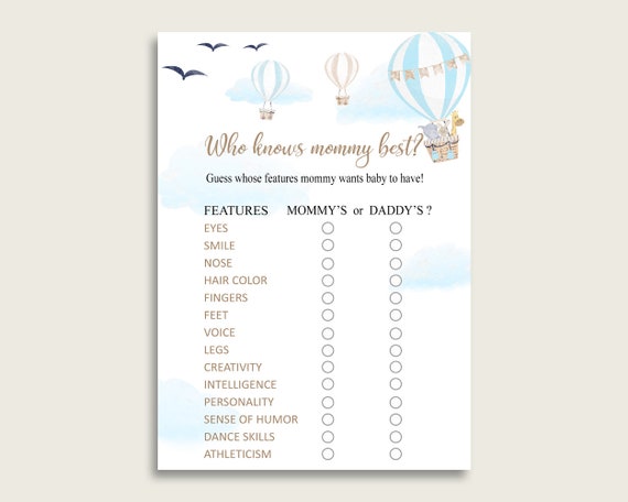 570px x 456px - Blue White Who Knows Mommy Best Game Guess the Features Hot - Etsy