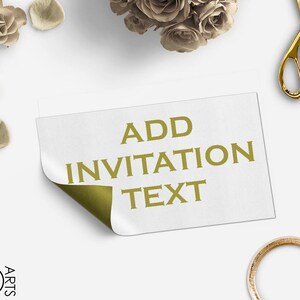 Add On listing only for edit invitation text - digital file