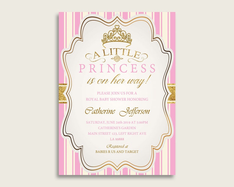 Royal Princess Baby Shower Invitations Printable Digital or Etsy