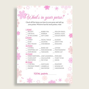 Whats In Your Purse Baby Shower Whats In Your Purse Winter Baby Shower Whats In Your Purse Baby Shower Girl Whats In Your Purse Pink 74RVX