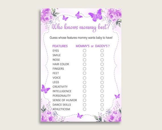 Purple White Who Knows Mommy Best Game, Guess The Features, Butterfly Baby Shower Girl, How Well Do You Know Parents To Be, Instant 7AANK Il_570xn