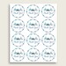 Tribal Teepee Baby Shower Round Thank You Tags 2 Inch Printable, Blue ...