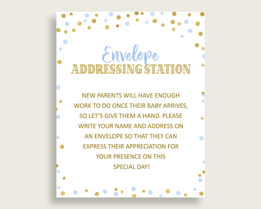 Envelope Addressing Baby Shower Envelope Addressing Confetti Baby ...