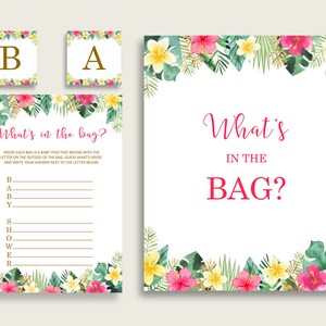What&#39;s In The Bag Baby Shower What&#39;s In The Bag Hawaiian Baby Shower What&#39;s In The Bag Baby Shower Hawaiian What&#39;s In The Bag Pink 955MG