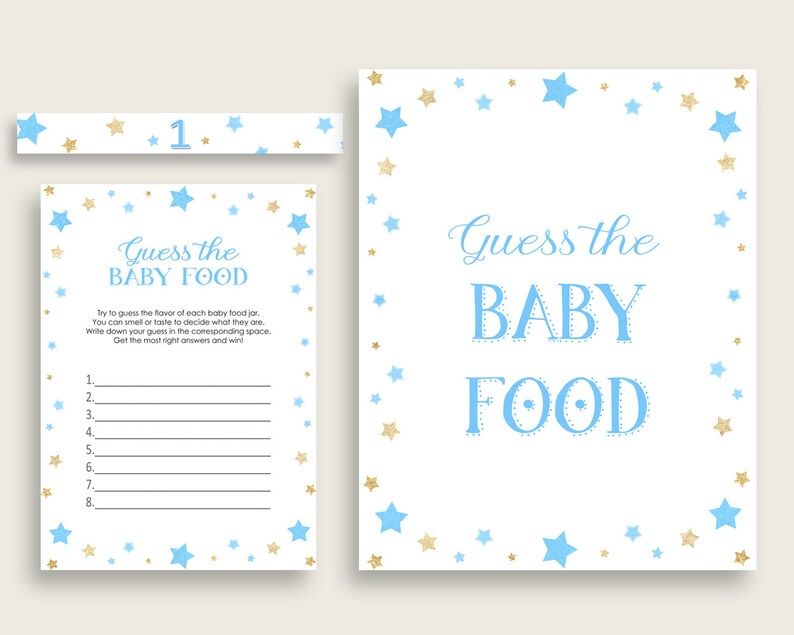 Blue Gold Superstars Bet The Child Foods Recreation Printable, Boy Boy or girl Shower Foods Guessing Recreation Game, Immediate Obtain, Optimum Notable bsr01 image regarding Guess the Baby Food Game Printable identify Blue Gold Famous people Bet The Child Food items Match Printable, Boy Little one Shower Foods Guessing Match Recreation, Prompt Obtain, Optimum Notable bsr01