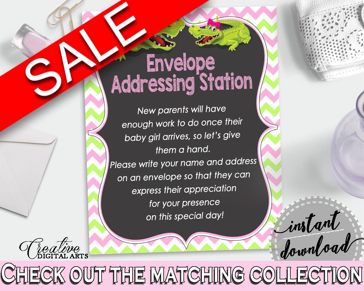 Envelope Addressing Baby Shower Envelope Addressing Pink Etsy