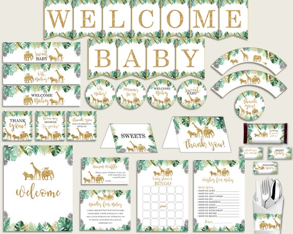 green baby shower