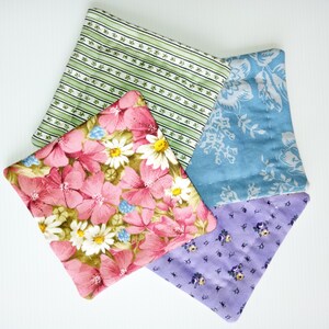 Set of 4 Coasters - Country Flowers Mix