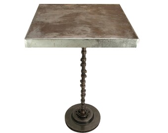 zinc table top oval industrial table zinc table top with camshaft drum rotor base etsy zinc table top oval industrial table zinc table top with camshaft drum rotor base etsy