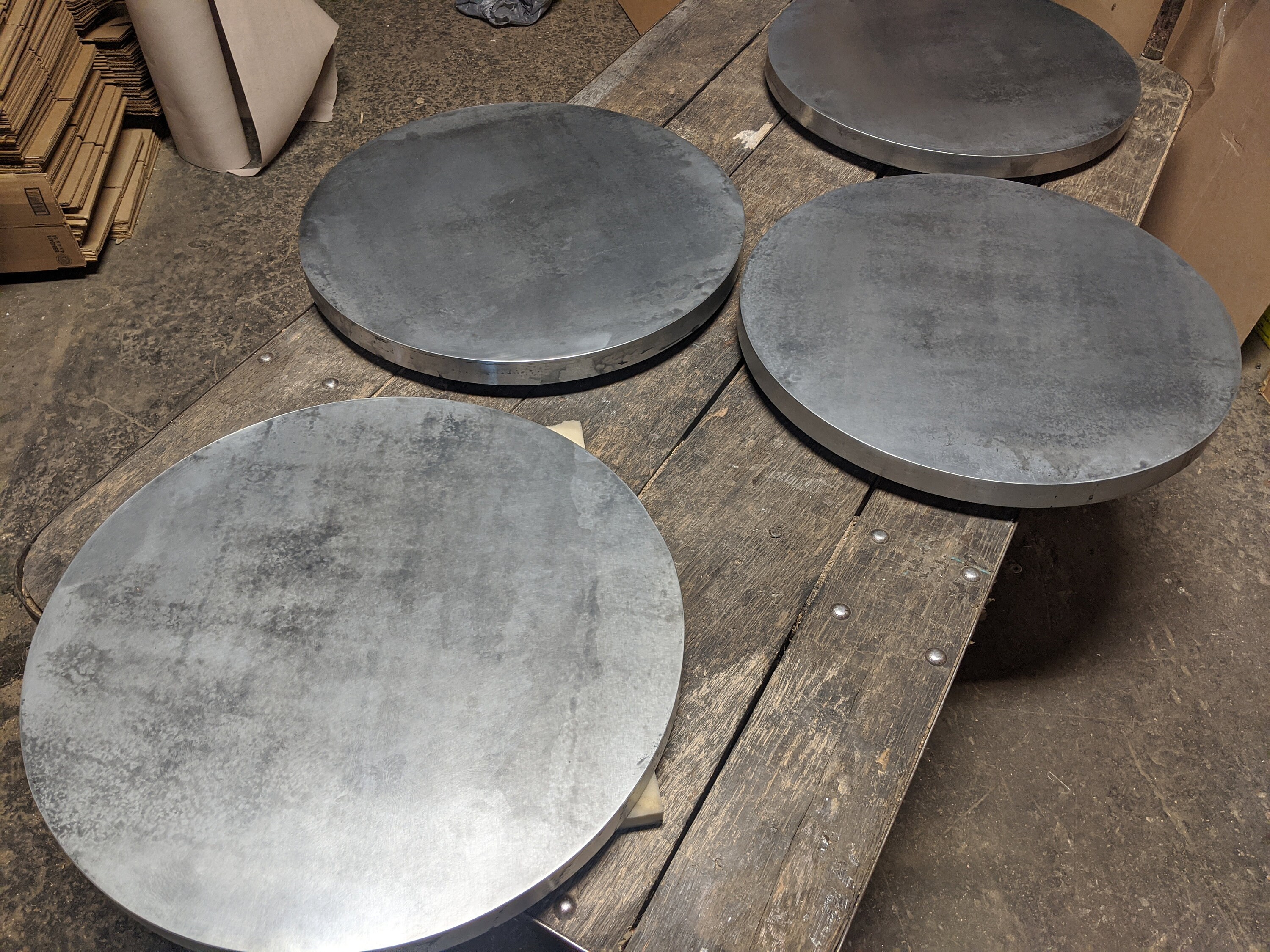 Round Zinc Table Top Etsy