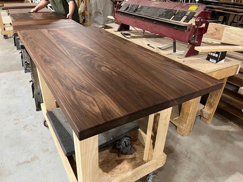 Walnut Plank Table Top Etsy