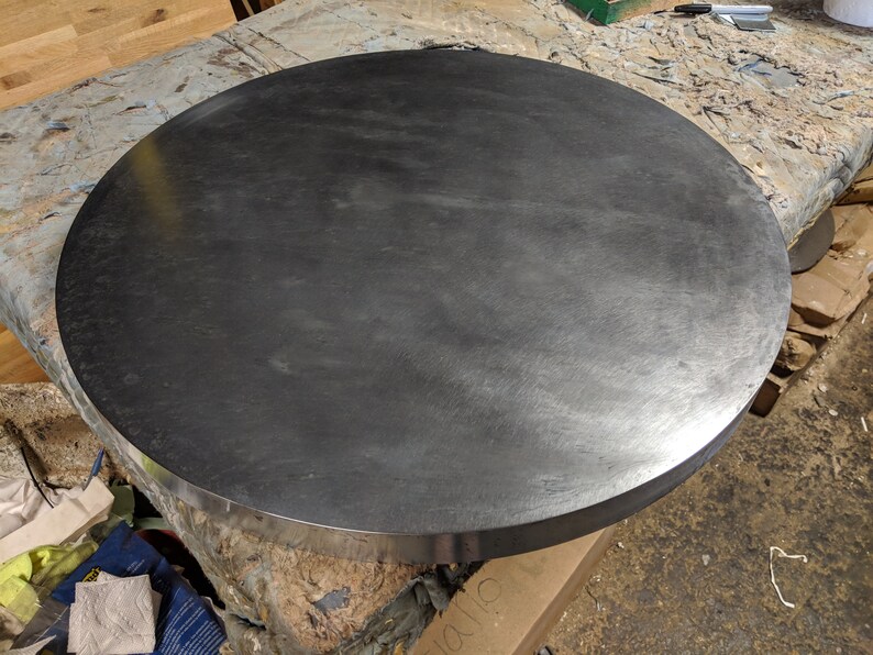 Round Zinc Table Top Etsy