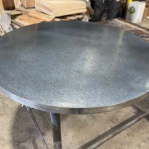 Round Zinc Table Top