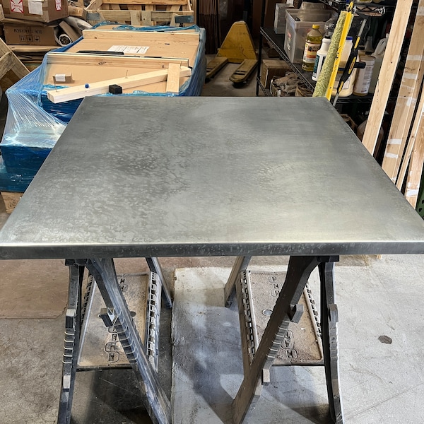 Square Zinc Table Top