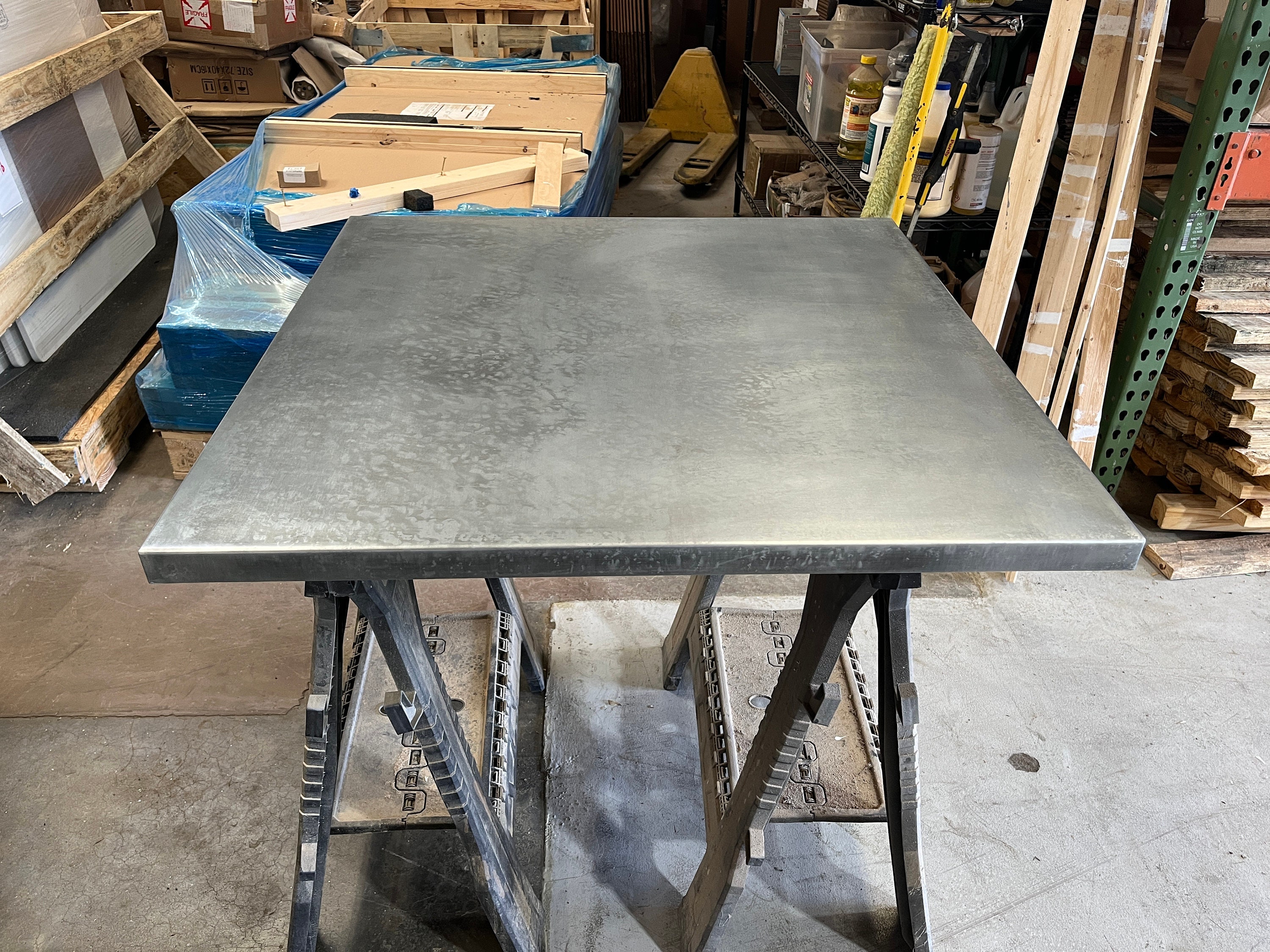 Zinc top farm table deals