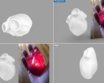 Once Upon a Time Inspired Evil Queen Hart - 3D Model STL File - Digital Download 1 Style