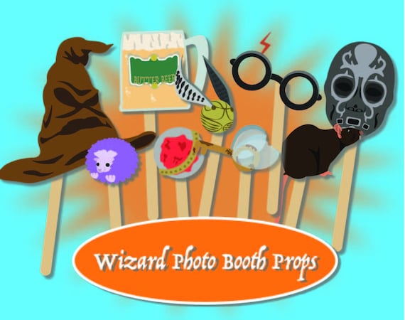 Harry Potter Photo Booth Props Instant Download PDF | Etsy