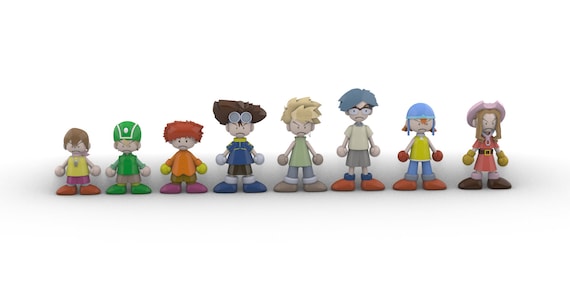 デジモンアドベンチャー　ピエモンのキーホルダー　8点セット　バラ売り可　箱無し デジモンアドベンチャー ピエモンのキーホルダー 8点セット バラ