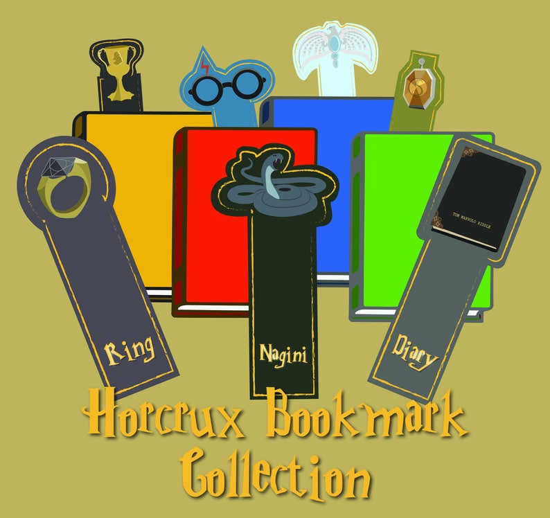 Harry Potter Horcrux Digital Bookmark Collection Etsy