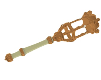Teenage Mutant Ninja Turtles III Movie 3 (1993) Inspired Scepter STL Print File ONLY - tmnt Cosplay Prop