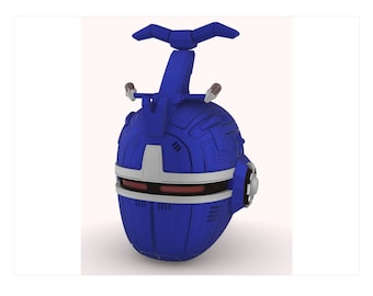 Big Bad Beetleborg Inspired Blue Helmet Cosplay Prop STL File - Digital File Only
