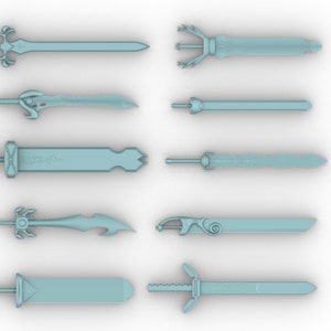 Digital Rave Master Inspired Sword Collection 3D STLs - Digital Files Only**