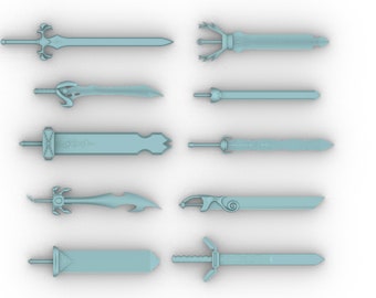 Digital Rave Master Inspired Sword Collection 3D STLs - Digital Files Only**