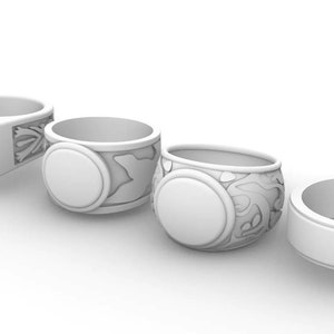 Supernatural Inspired The Four Horsemen Rings Full Set 3D STL Files **DIGITAL DOWNLOAD**