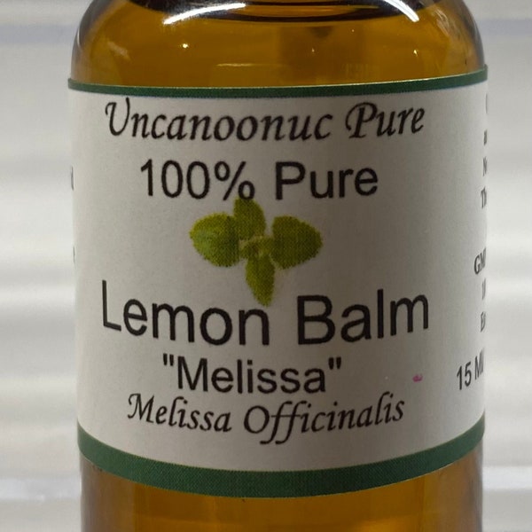 Lemon Balm Melissa 100% Pure Essential Oil Therapeutic Grade