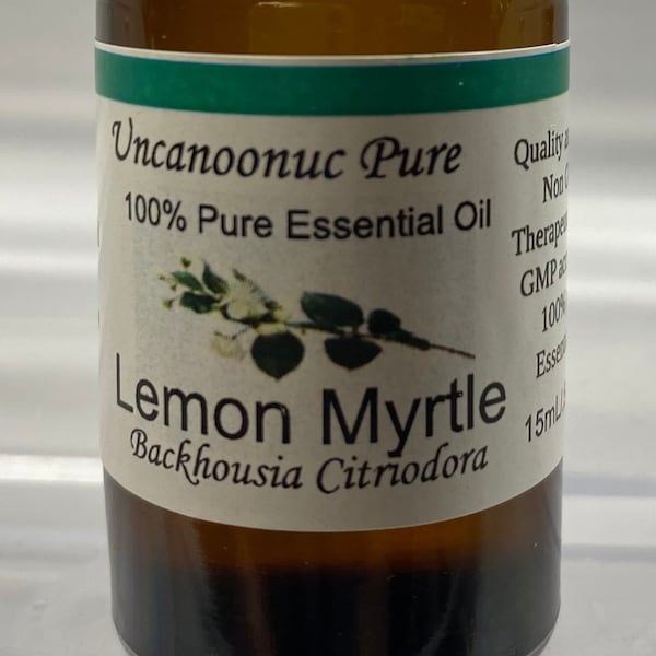 Lemon Myrtle 100% Pure Essential Oil 15mL Therapeutic Grade