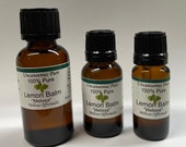 Lemon Balm Melissa 100 Pure Essential Oil ISO Certified GMP Accredited