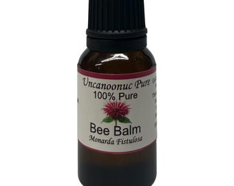 Olio essenziale di Monarda Fistulosa / Olio essenziale puro al 100% / Olio per diffusore di aromaterapia / Profumo floreale ed erbaceo / Puro 15 ml