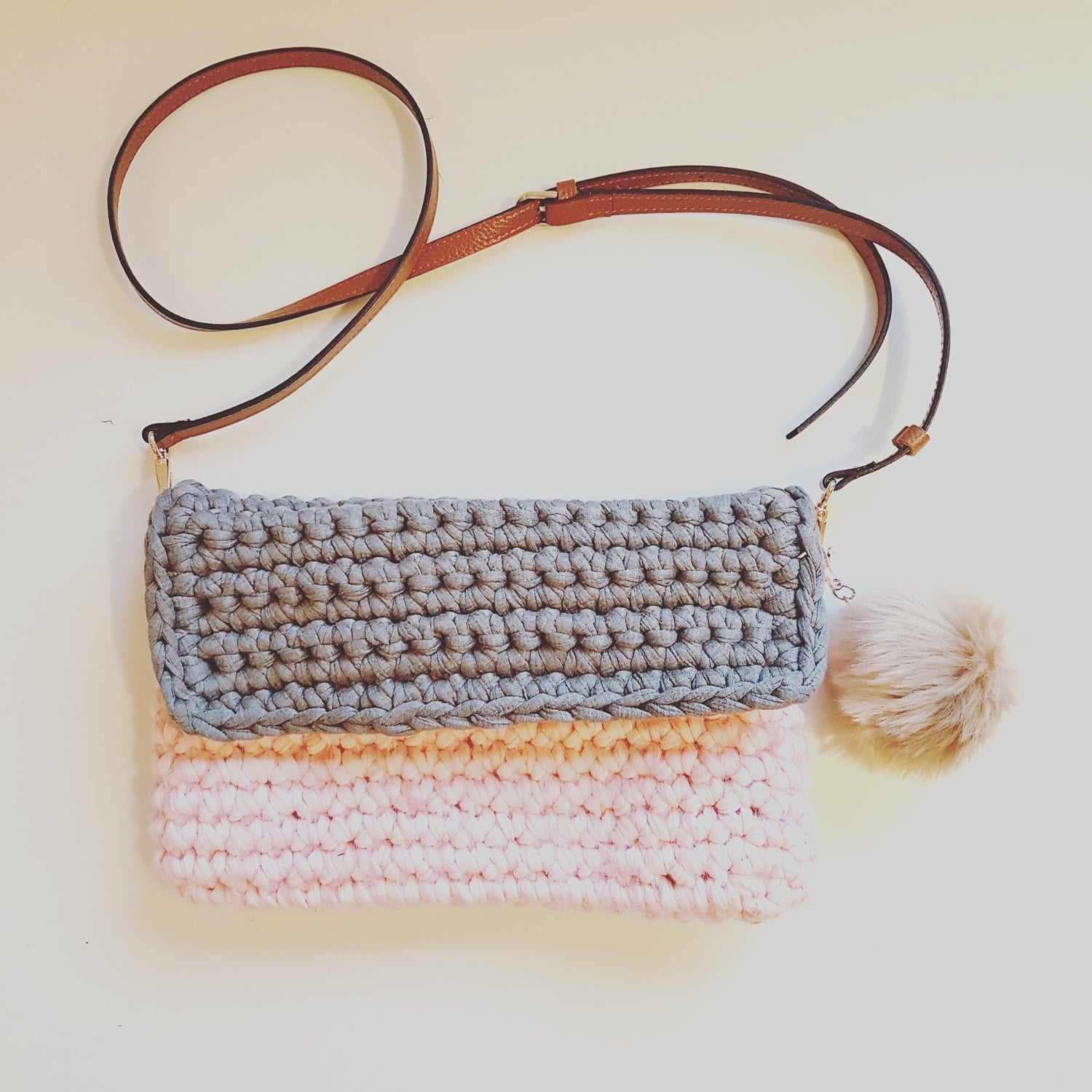 Mohair Messenger Shoulder Bag UK crochet pattern pdf download