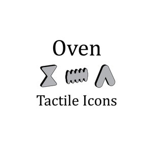 HALOS Oven Tactile Icon Stickers