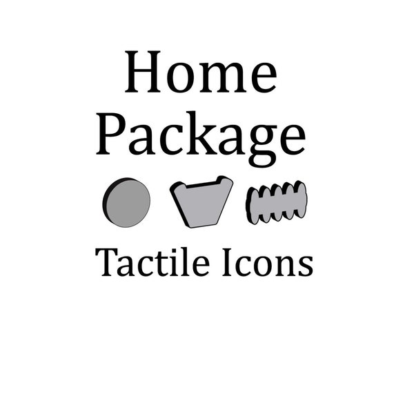 HALOS Home Package Tactile Icon Stickers