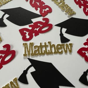 Graduation Party Decoration 2025, Graduation Confetti, Graduation Personalize with your Name Confetti, Personalized Name Confetti - 40 CT