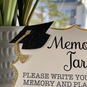 Graduation Memory Jar Karten 2023 – 50 Karten + 1 Schild Für Persönliche Glückwünsche Zur Abschlussfeier