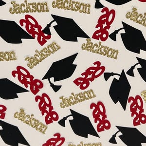 Graduation Party Decoration 2026, Graduation Confetti, Graduation Personalize with your Name Confetti, Personalized Name Confetti - 40 CT