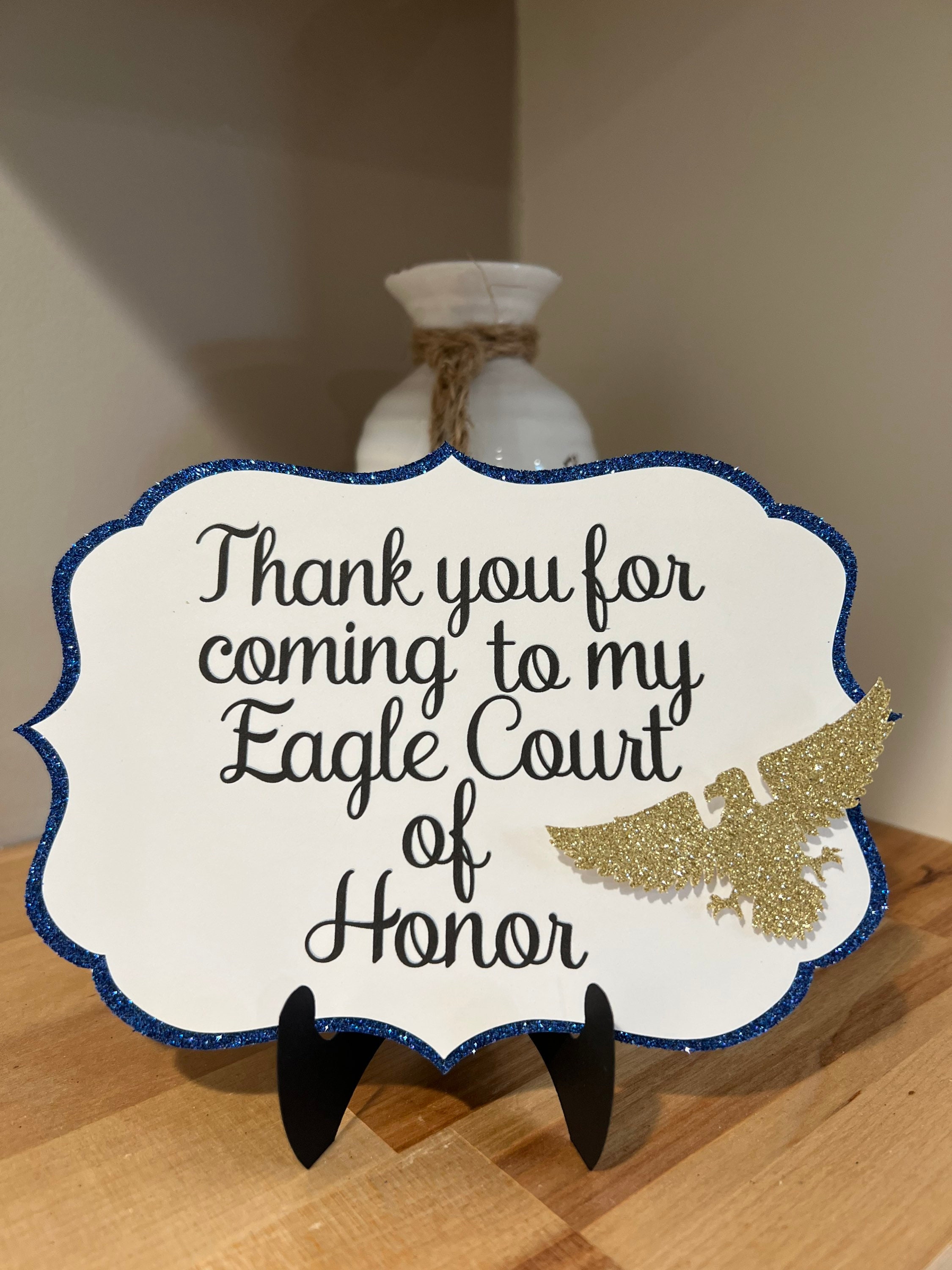 Eagle Scout Ceremony Court of Honor Be Prepared Edible Cake Topper