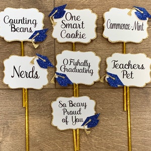 Graduation Candy Buffet Labels - Graduation Party Decoration - Candy Buffet Signs - 7 CT.