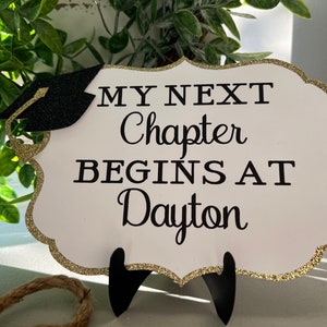 My next chapter starts at - Graduation Table Sign - Graduation Decoration - Graduation 2024- Graduation Sign SIZE 7x5