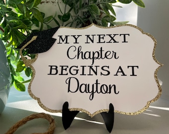 My next chapter starts at - Graduation Table Sign - Graduation Decoration - Graduation 2026- Graduation Sign SIZE 7x5