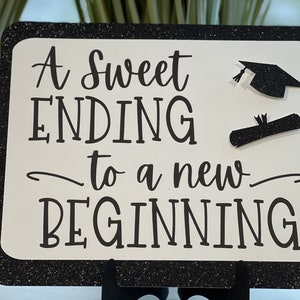 Graduation Table Candy Buffet Sign - Candy Table Sign SIZE 10x8