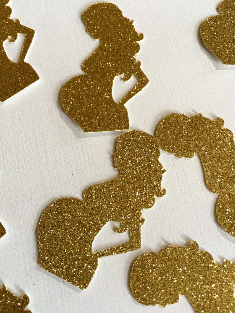 Ready to Pop Confetti Pregnant Lady Baby Shower confetti 30 CT.