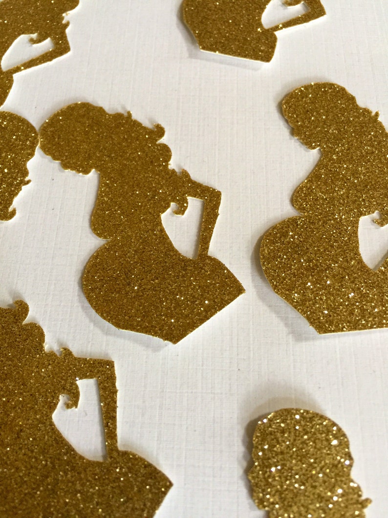 Ready to Pop Confetti Pregnant Lady Baby Shower confetti 30 CT.