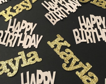 Personalized Name Birthday Confetti - 30CT